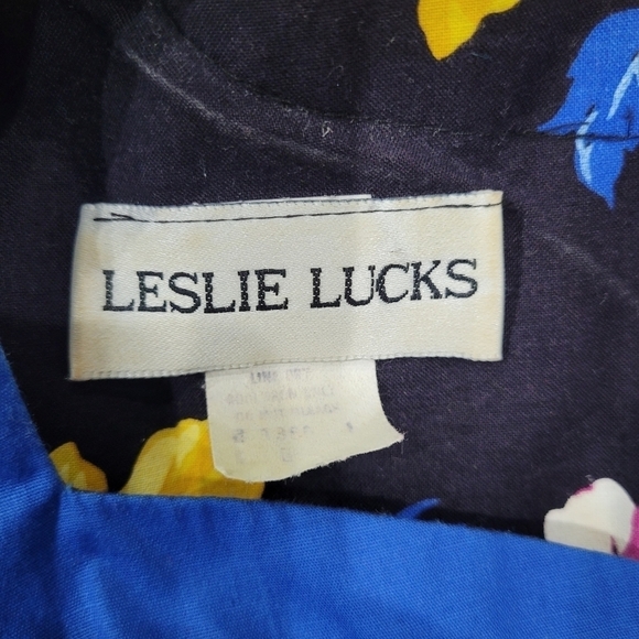 Leslie Lucks Dress, Size Small, Very Good Good Condition, Vintage - Picture 6 of 6
